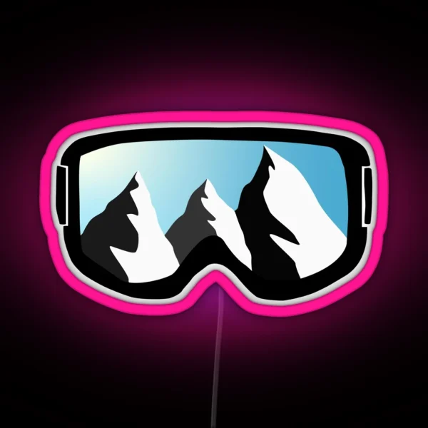 Mountain Day Goggles RGB Neon Sign