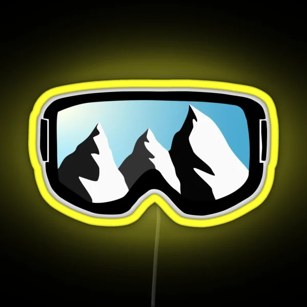 Mountain Day Goggles RGB Neon Sign