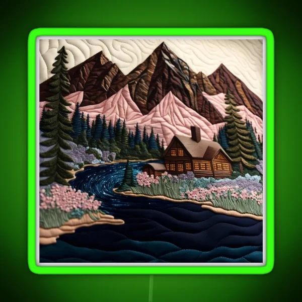 Mountain Dreams RGB Neon Sign