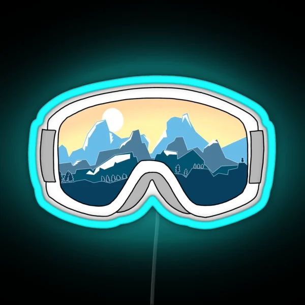 Mountain Goggle RGB Neon Sign