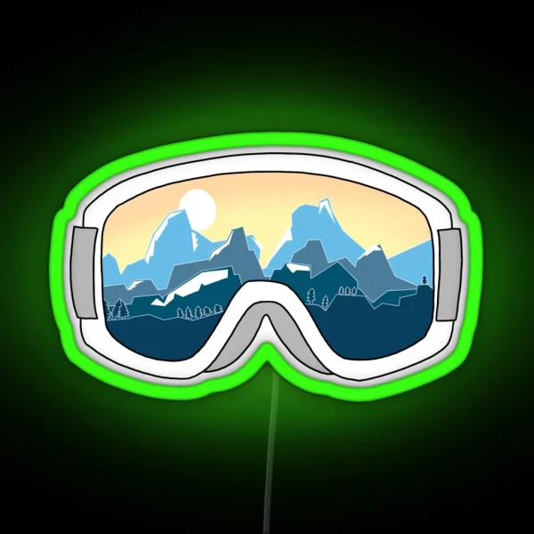 Mountain Goggle RGB Neon Sign