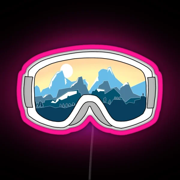 Mountain Goggle RGB Neon Sign