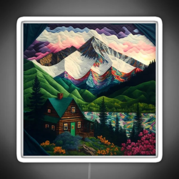 Mountain Paths RGB Neon Sign