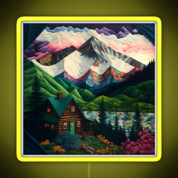 Mountain Paths RGB Neon Sign