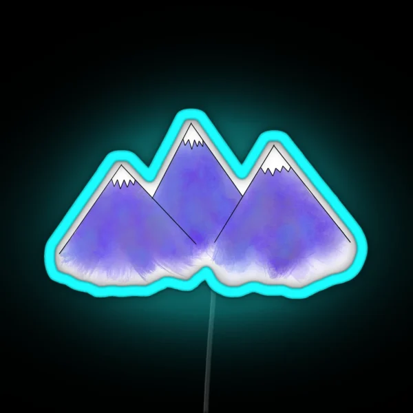 Mountain Range RGB Neon Sign