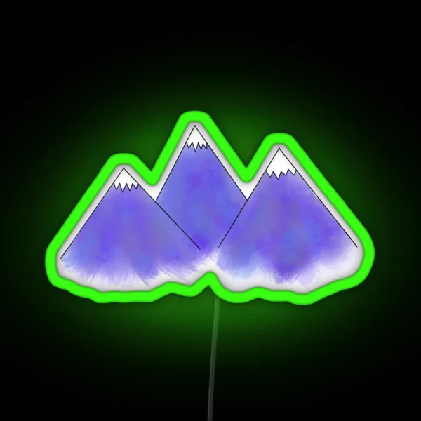 Mountain Range RGB Neon Sign