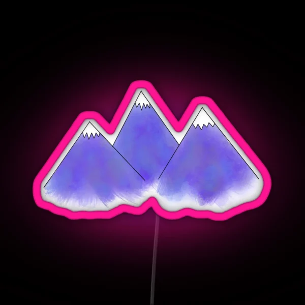 Mountain Range RGB Neon Sign