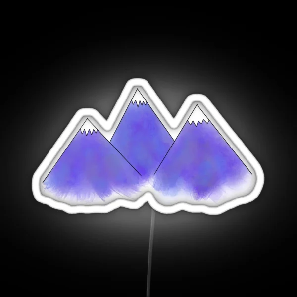 Mountain Range RGB Neon Sign