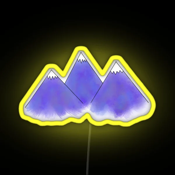 Mountain Range RGB Neon Sign