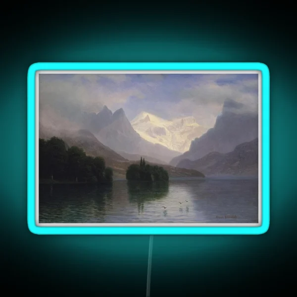 Mountain Scene RGB Neon Sign