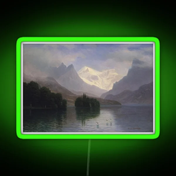 Mountain Scene RGB Neon Sign
