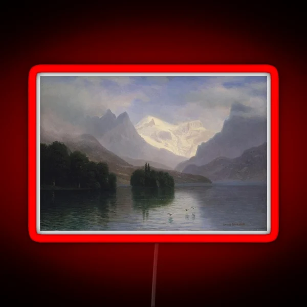 Mountain Scene RGB Neon Sign