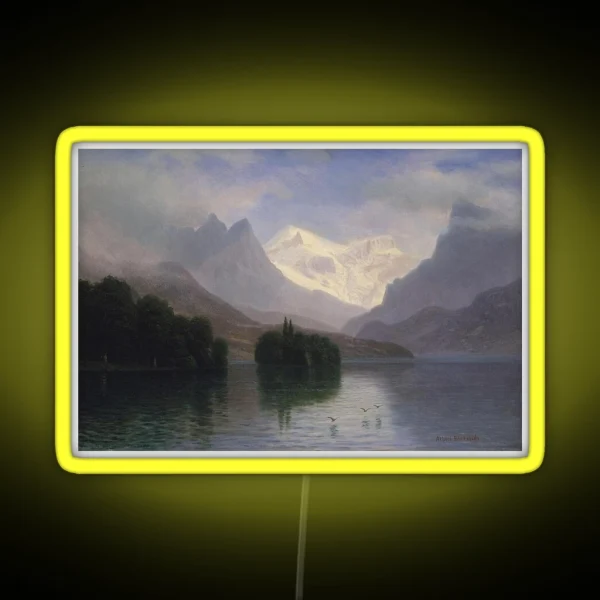 Mountain Scene RGB Neon Sign
