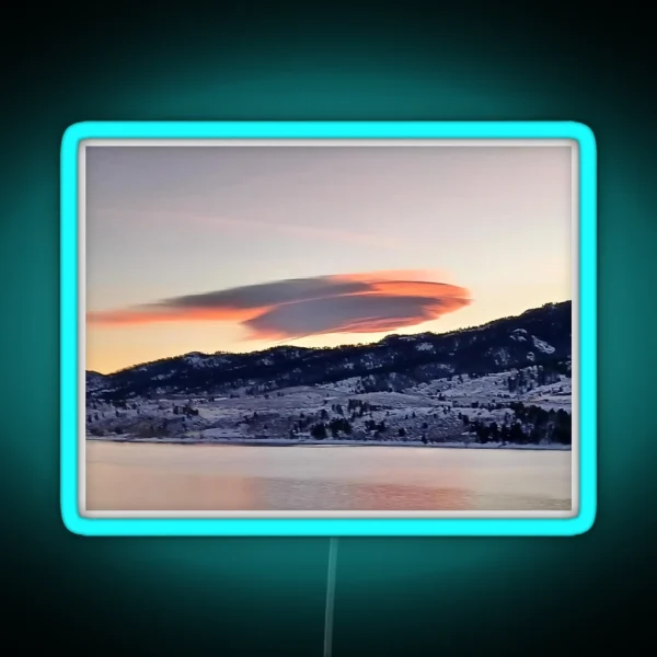 Mountain Scene RGB Neon Sign