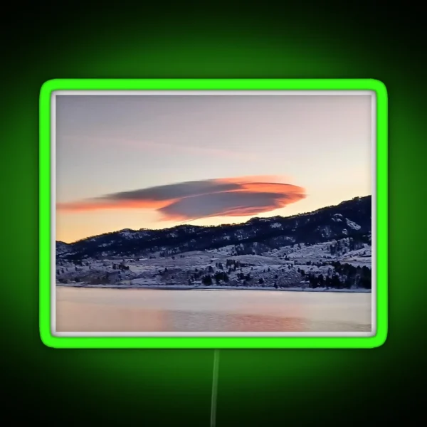 Mountain Scene RGB Neon Sign