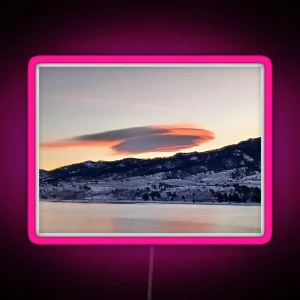 Mountain Scene RGB Neon Sign