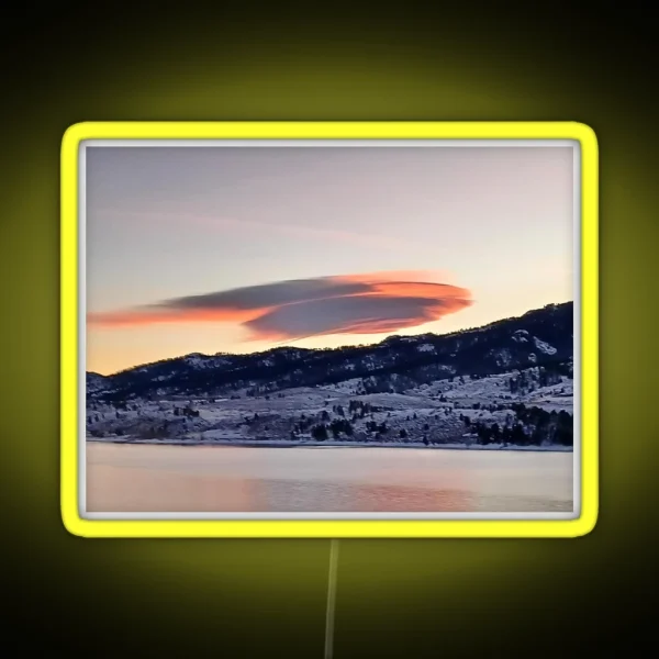 Mountain Scene RGB Neon Sign