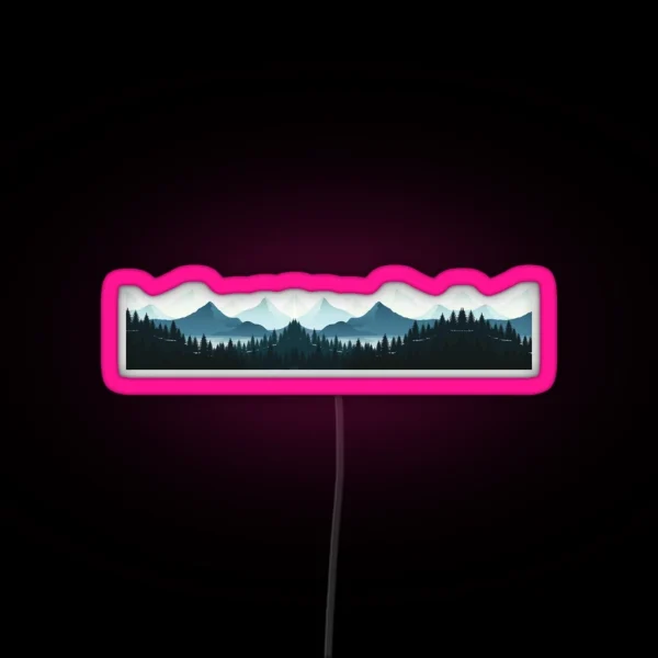 MOUNTAIN SCENERY RGB Neon Sign