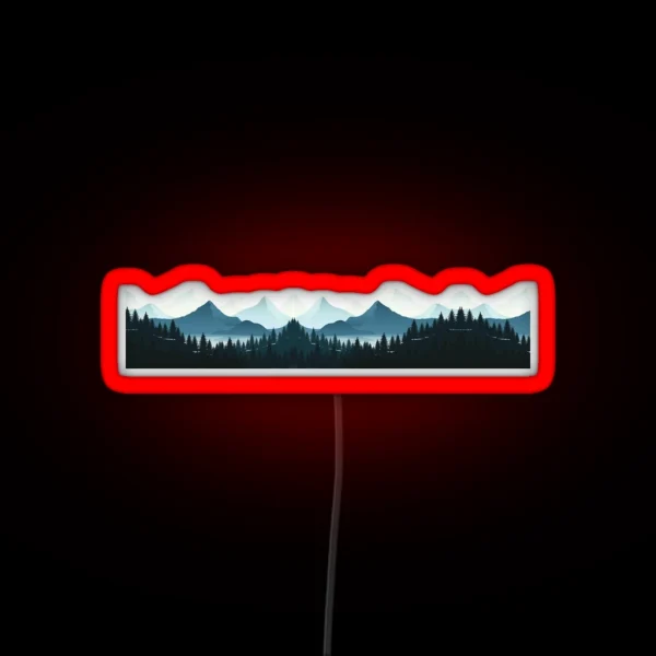 MOUNTAIN SCENERY RGB Neon Sign