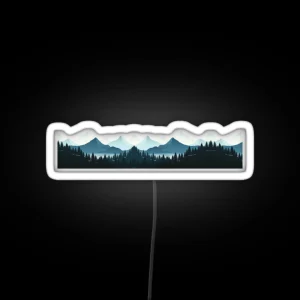 MOUNTAIN SCENERY RGB Neon Sign