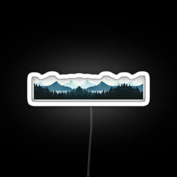 MOUNTAIN SCENERY RGB Neon Sign
