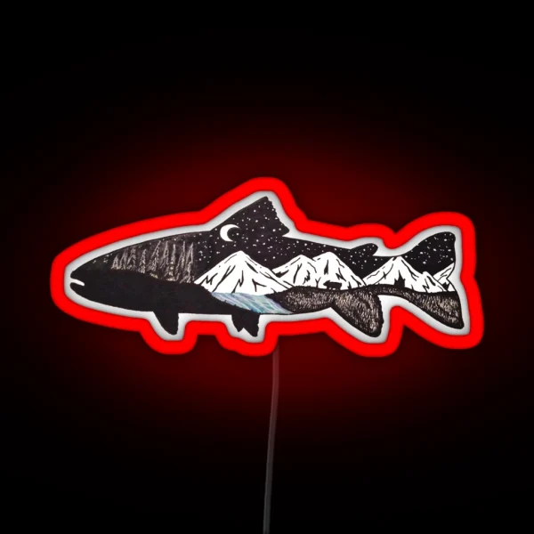 Mountain Trout RGB Neon Sign