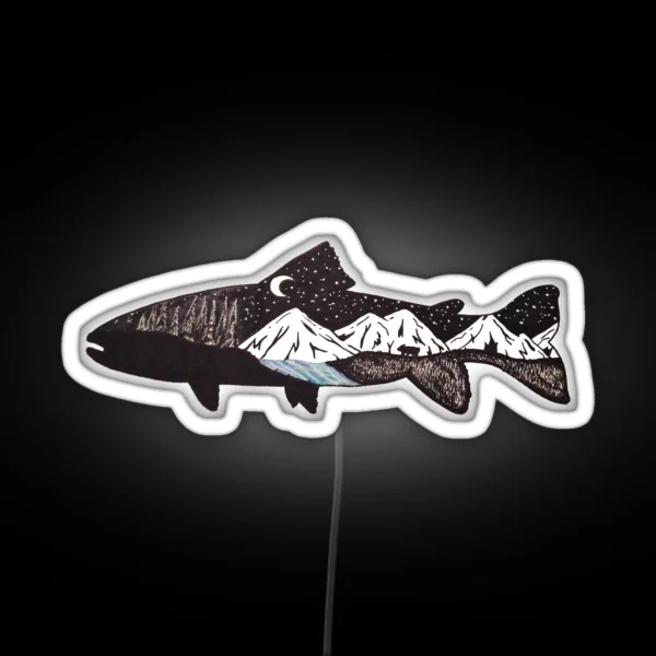 Mountain Trout RGB Neon Sign