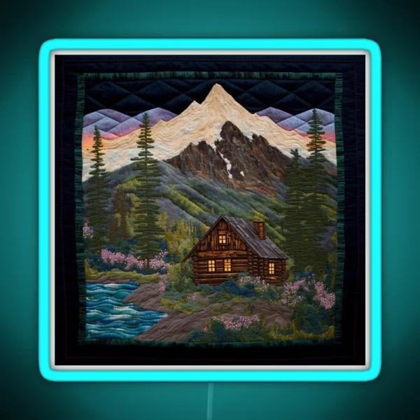 Mountain Vistas RGB Neon Sign