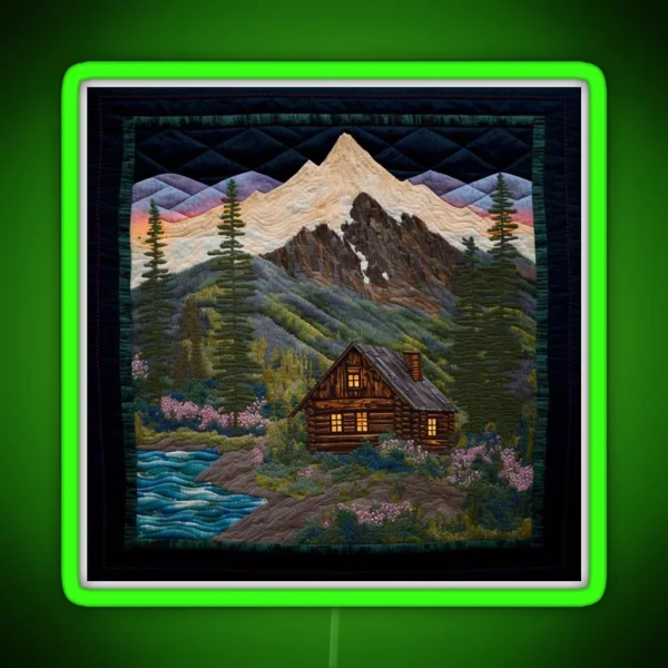 Mountain Vistas RGB Neon Sign