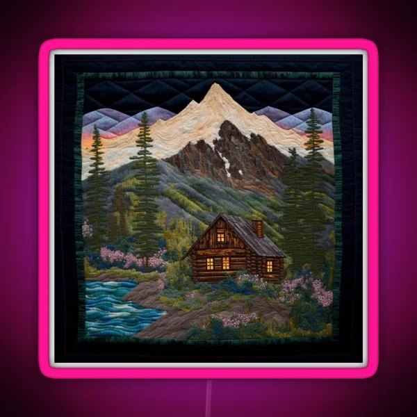 Mountain Vistas RGB Neon Sign