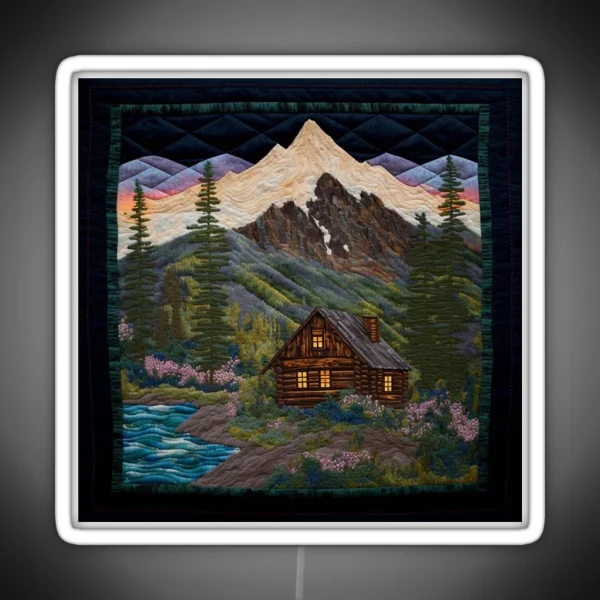 Mountain Vistas RGB Neon Sign