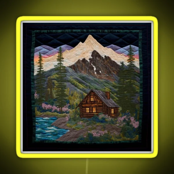 Mountain Vistas RGB Neon Sign
