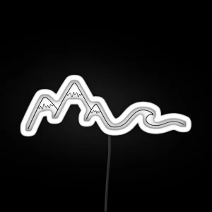 Mountain Wave RGB Neon Sign