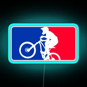 Mountainbike Major League Downhill Enduro RGB Neon Sign