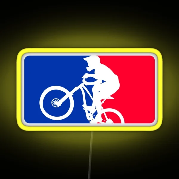 Mountainbike Major League Downhill Enduro RGB Neon Sign