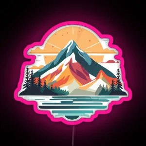 Mountains 4 RGB Neon Sign