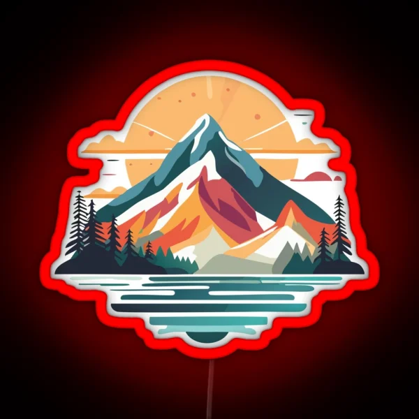 Mountains 4 RGB Neon Sign