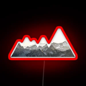 Mountains Icecold RGB Neon Sign