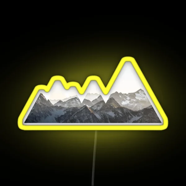 Mountains Icecold RGB Neon Sign