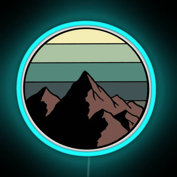 Mountains RGB Neon Sign