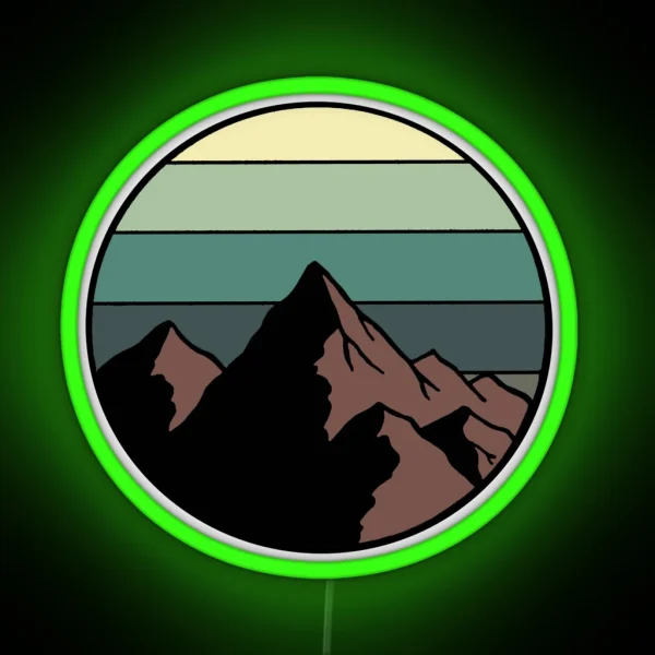 Mountains RGB Neon Sign