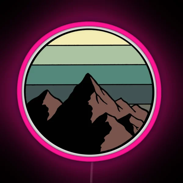 Mountains RGB Neon Sign