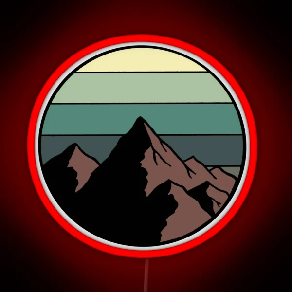 Mountains RGB Neon Sign