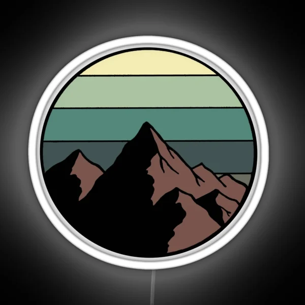 Mountains RGB Neon Sign