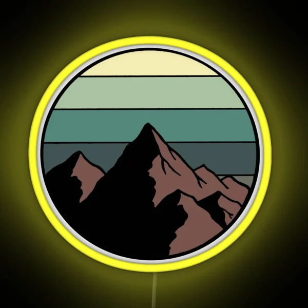 Mountains RGB Neon Sign