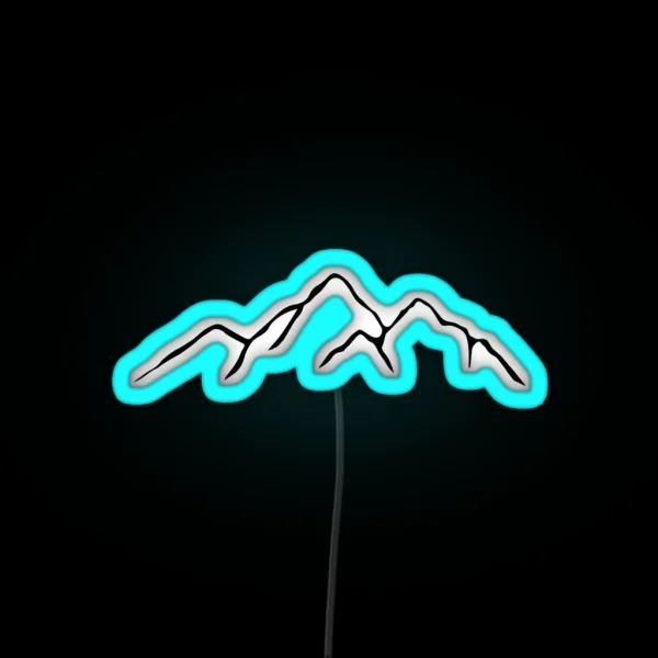 Mountains RGB Neon Sign