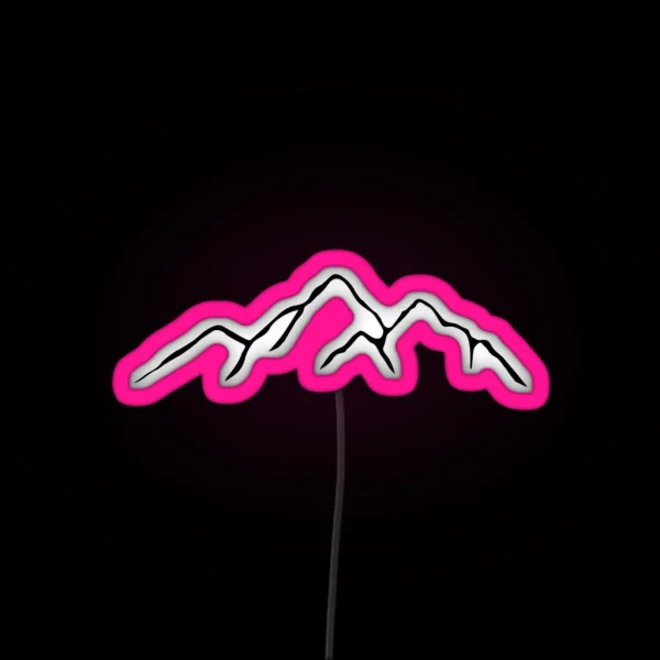 Mountains RGB Neon Sign