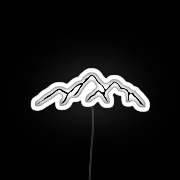 Mountains RGB Neon Sign