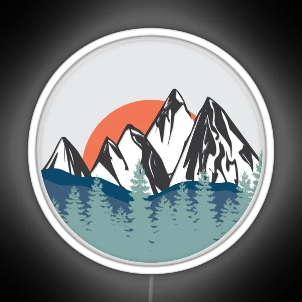 Mountains RGB Neon Sign
