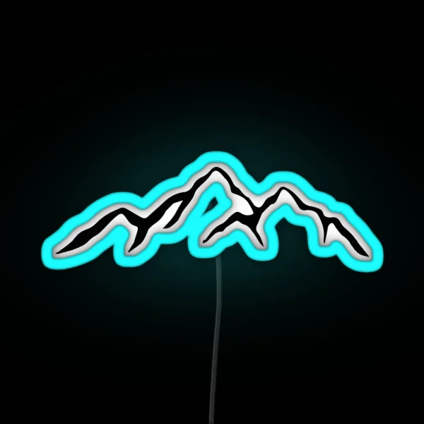 Mountains RGB Neon Sign